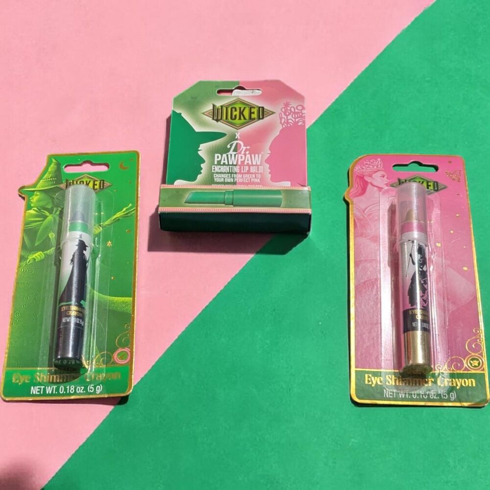 Wicked Beauty Set Dr PawPaw Lip Balm Eye Shimmer Crayon Makeup Bundle